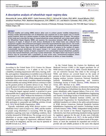 Article cover page