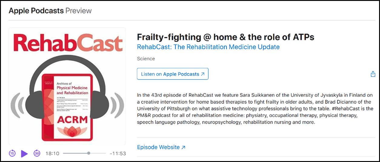 NIDILRR Research Featured on RehabTalk